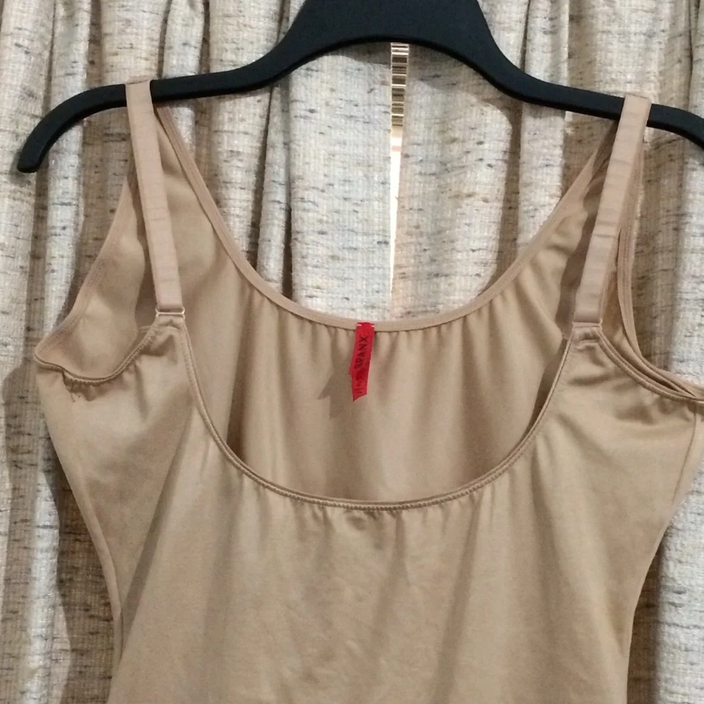SPANX Slimplicity Open Bust Mid-Thigh Bodysuit Shapewear